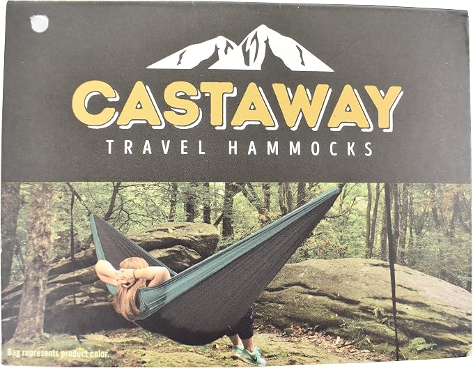 Double Travel Hammock, Red/White/Blue