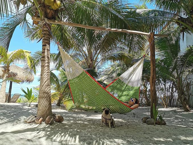 Traditional Mayan Hammock -Nopales Hammock (Medium) - Thick Nylon Thread