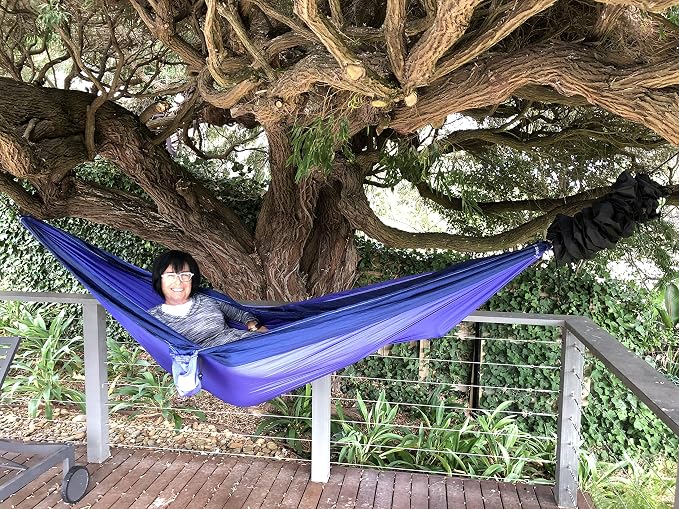 Hammock Bliss Double - Extra Long - Extra Wide - Extra Large - Two Person Double Wide Camping Hammock - Suspension System Included - The Largest Double Hammock On Planet Earth