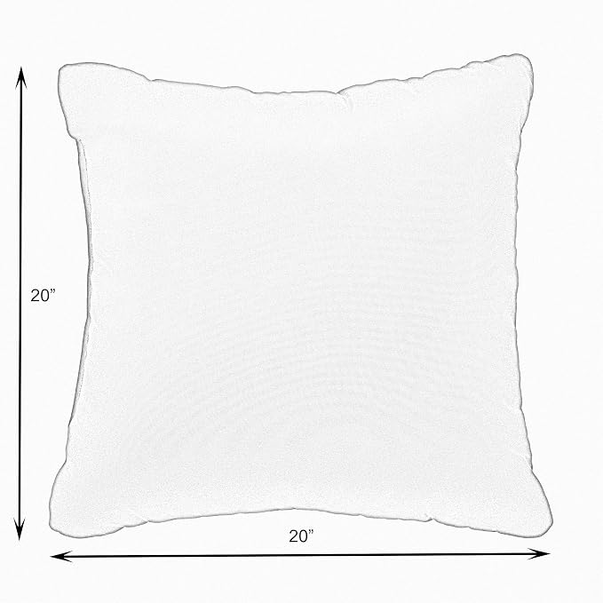 Sorra Home Indoor Outdoor Sunbrella Square Pillows, Set of 2, 20 x 20, Silver Grey & Canvas Rust Orange