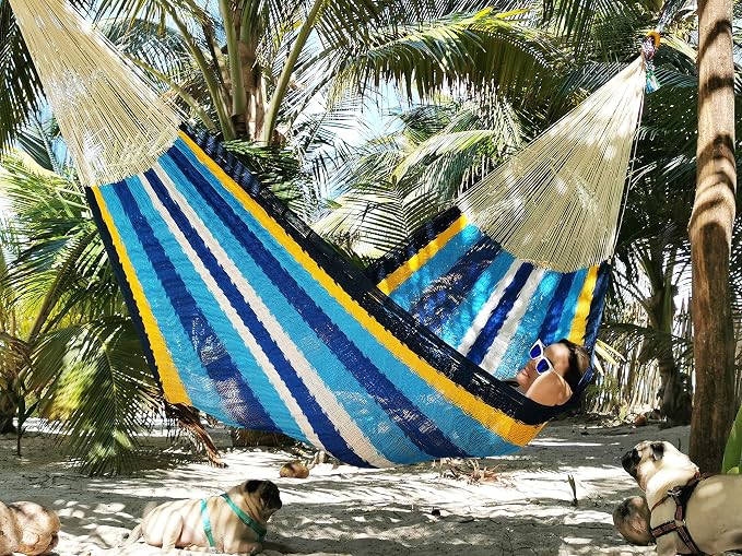 Traditional Mayan Hammock -Cancun Hammock (Large) - Thick Nylon Thread