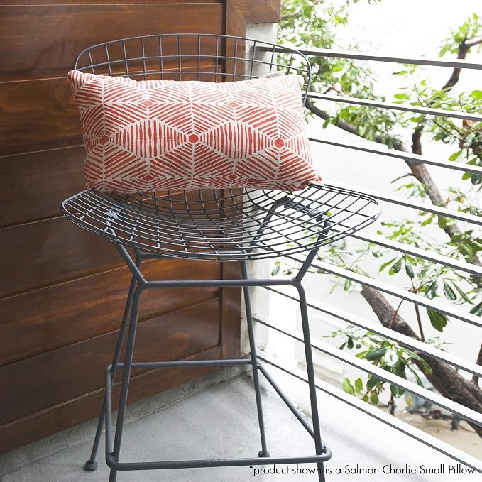 Majestic Home Goods Gray Chevron Indoor / Outdoor Small Throw Pillow 20" L x 5" W x 12" H