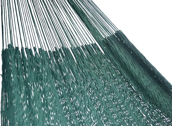 HAMMOCKS RADA - Super Cotton Thicker String - Mayan Style (Dark Green Color)