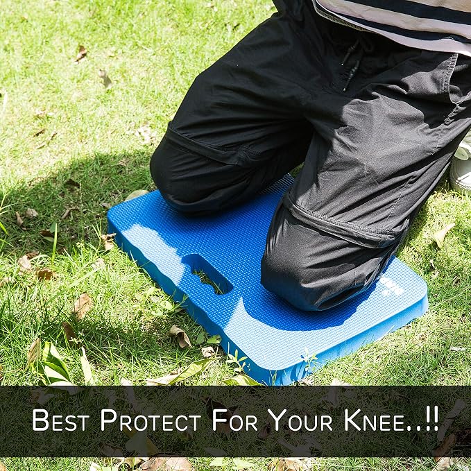 Dimple Thick Kneeling Pad | Garden Pad for Gardening | Kneeling Pad for Work | Garden & Bathtub Kneeler for Baby Bath | Kneeling Mat for Exercise & Yoga (XL) 17.8 x 11, Thickest 1-½"(2 Pack, Blue) | Garden & Bathtub Kneeler for Baby Bath, Kneeling Mat ...