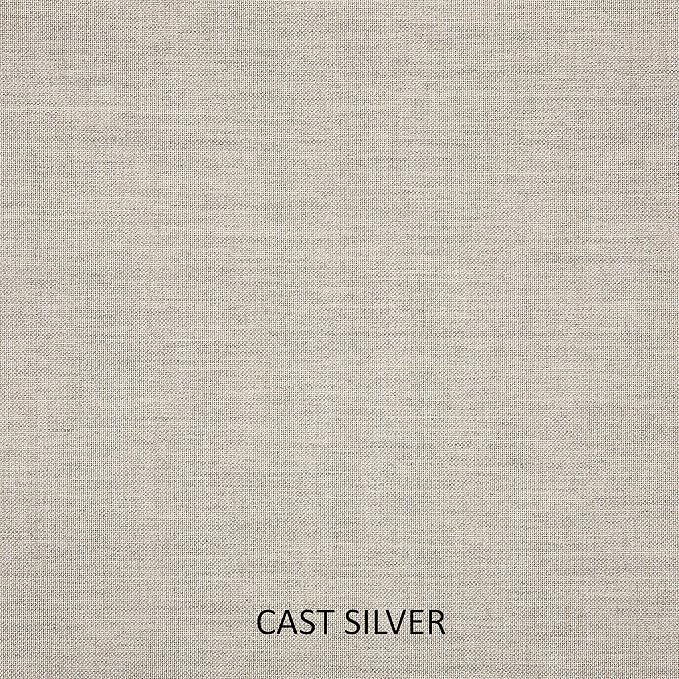 Sorra Home x Sunbrella Indoor/Outdoor Corded Square Pillows, Set of 2, Cast Silver